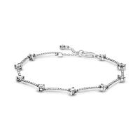 Original Luxury 100 S925 Sterling Silver Pandoraer Bracelet For Women Snake Chain Bangle Charm Star Tree Shape Leaf DIY Jewelry