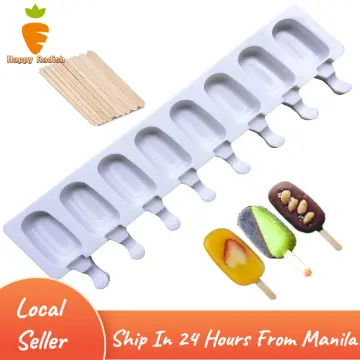 1pc 7-hole Silicone Ice Pop Molds, Ice Cream Freezer Moulds