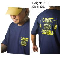 2023 Newment✿ ** เฮฟวี่เวท ** === Carhartt WIP SS Cybernetics เสื้อยืดแบบดั้งเดิมสวมเสื้อยืดแขนสั้นฤดูร้อน