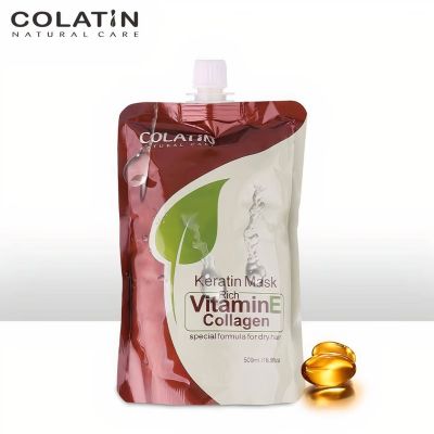 เคราติน มาส์ก บำรุงผม COLATIN NATURAL CARE Keratin Mask Rich Vitamin E Collagen 500 ml.