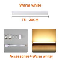 【❂Hot On Sale❂】 mian885 โคมไฟ T5หลอด Led 220V 230V 240V พลาสติก Pvc หลอดฟลูออเรสเซนต์30Cm 60Cm 6W 10W สีขาวเย็นอบอุ่นโคมไฟแบ็คดรอปเป่าลม Led