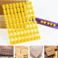 1set Alphabet Letter Number Cookie Press Stamp Embosser Cutter Baking Mold Cake Curling Embossing Mold Cookies DIY Tools