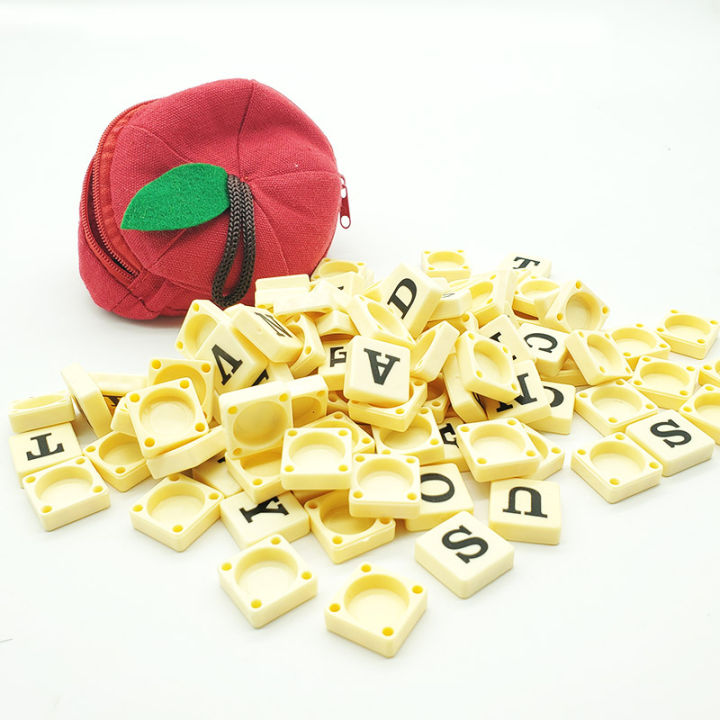 stock-bananagrams-เกมปริศนาอักษรไขว้ตัวอักษรเกมเพื่อการศึกษาเกมสแครบเบิลเกมหรรษาครอบครัว-bananagram-เล่นเกมกระดาน