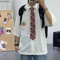 Etydfbdfu สไตล์ฮ่องกงเสื้อลายญี่ปุ่นเสื้อย้อนยุคผู้ชายอินเทรนด์หล่อหลวมเสื้อผู้ชายหล่อป่าแขนยาว