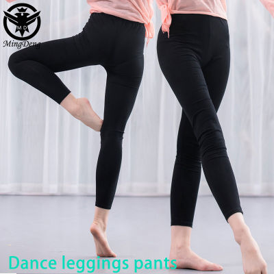 Black tights leggings practice dance pants female classical modern dance ballet body art test training dance pants leggings for women clothes for women 2021 pantsมีเก็บปลายทาง COD