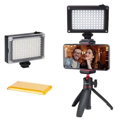 Universal 96 LED Phone Video Light on Camera Hot Shoe LED Lamp for Smartphone Camcorder Canon/Nikon DSLR Live Stream Accessories