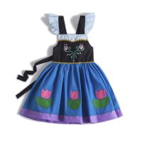 【YF】 Cinderella work dress with built-in underskirt Princess Anna Inspired dresses Dress elsa