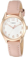 Timex Womens TW2T66500 Briarwood 28mm Pink/Rose Gold Genuine Leather Strap Watch