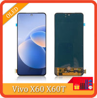 จอ LCD OLED สำหรับ Vivo X60ชุดประกอบทดแทนจอแสดงผล LCD แบบสัมผัสหน้าจอสำหรับ Vivo X60 X60T V2045 V2046A V2085A LCD