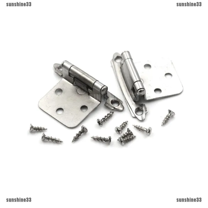 【readystock】1 pair Vintage Kitchen Door Self Closing Hinges Stay Flush Overlay Lazada