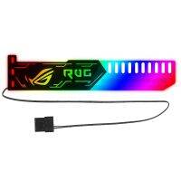 RGB25 RGB Graphics Card Stand Colorful Horizontal 12V 4Pin Supply with LED Light Card Holder for Home Office Graphics Cards