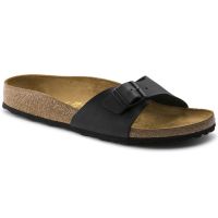 Birkenstocks Madrid Birko-Flor Unisex Regular Width Sandals In Black- 40791