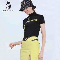 Golf Lg กระโปรงกอล์ฟ ผ่าข้าง สีขาว ป้องกันแสงสะท้อน สําหรับผู้หญิง LG2135 BWZX MKMR