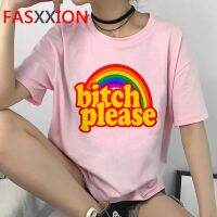 Women Kawaii Rainbow Print T-shirt Cartoon Ullzang T-shirt 90s Printed T-shirt Kroean Style Women T-shirt