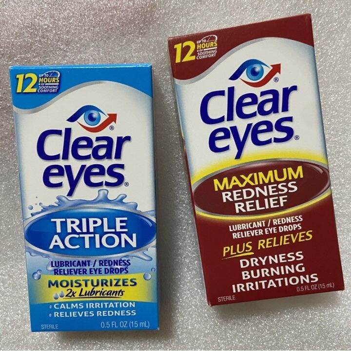 luggag Clear Eyes Maximum Redness Relief Eyedrops 15ml | Lazada PH