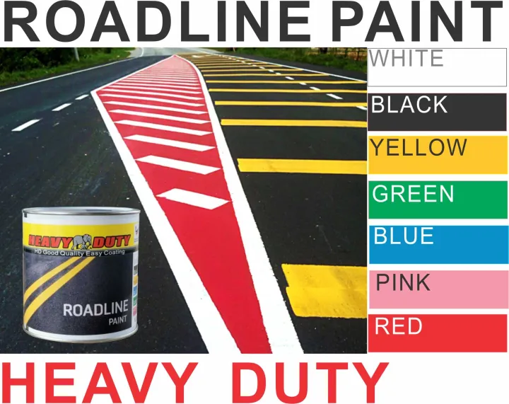 ( 1 LITER ) HEAVY DUTY Roadline Paint 1L for Road Marking (Cat Jalan