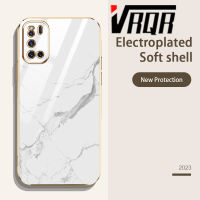 VRQR สำหรับ Vivo V19 V17 V19 Neo นีโอเคสโทรศัพท์6DStraight ขอบชุบหินอ่อนสายคล้องซิลิโคนนิ่มหรูหราคุณภาพสูงดีไซน์ใหม่ป้องกันใหม่