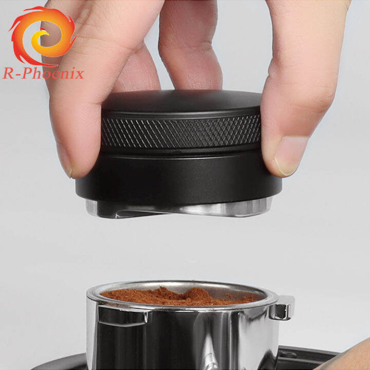 RPhoenix 51mm/53mm/58mm Espresso Tamper Distributor Dual Head Coffee Leveler Adjustable Depth