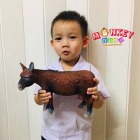 Monkey Toys - โมเดลสัตว์ Donkey ลา ขนาด 26.00 CM แบบนิ่ม (จากหาดใหญ่)