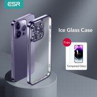 ESR Case For iPhone 14 Pro Max Tempered Glass Case for iPhone 14 Pro Full Lens Protection Cover For iPhone 14 Plus Transparent