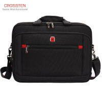 Crossten Swiss-style multifunctional Men Messenger Nylon Bags Tote Briefcase Mochilas Para Laptop Business Protect Computer Bag