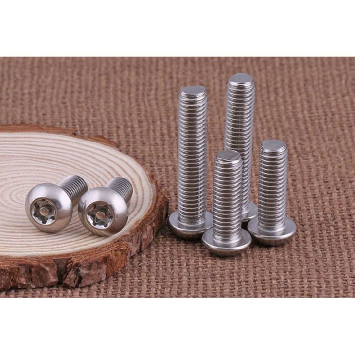 m5-m6-304-stainless-steel-anti-theft-screw-semi-circular-head-plum-with-needle-with-column-core-anti-theft-screw-bolt-20-pcs