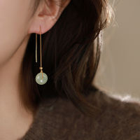 2023 New Earrings Premium Jade Earrings Transport Safety Buckle Tassel Earline Female 7TME