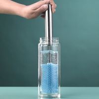 Semi automatic rotary cleaning brush baby bottle water cup tea cup cleaning cup brush household press cleaning mixer