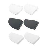 【LZ】◕  2 pçs/set acrílico parede canto montar prateleira com parafusos organizador triangular à prova dtrianágua casa cozinha wc dormitório prateleira acessórios