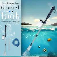 Electric Aquarium Gravel Cleaner Fish Tank Water Change Pump Aquarium Filter Powerful Siphon Filter Pump Cleaning Tool Dropship