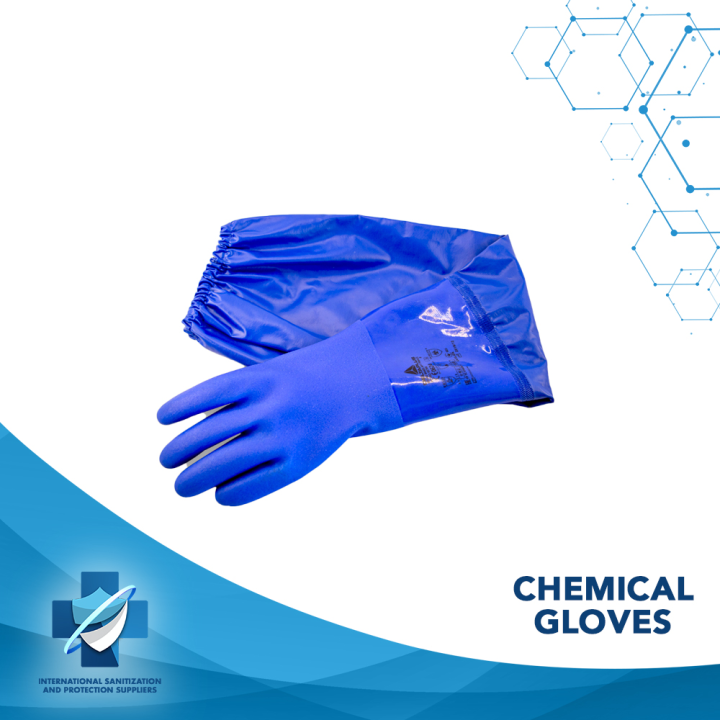 Elbow length Chemical Gloves Industrial Gloves Acid and Chemical