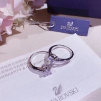 แหวนแต่งงาน เงิน S925 ประดับเพชร swarovski