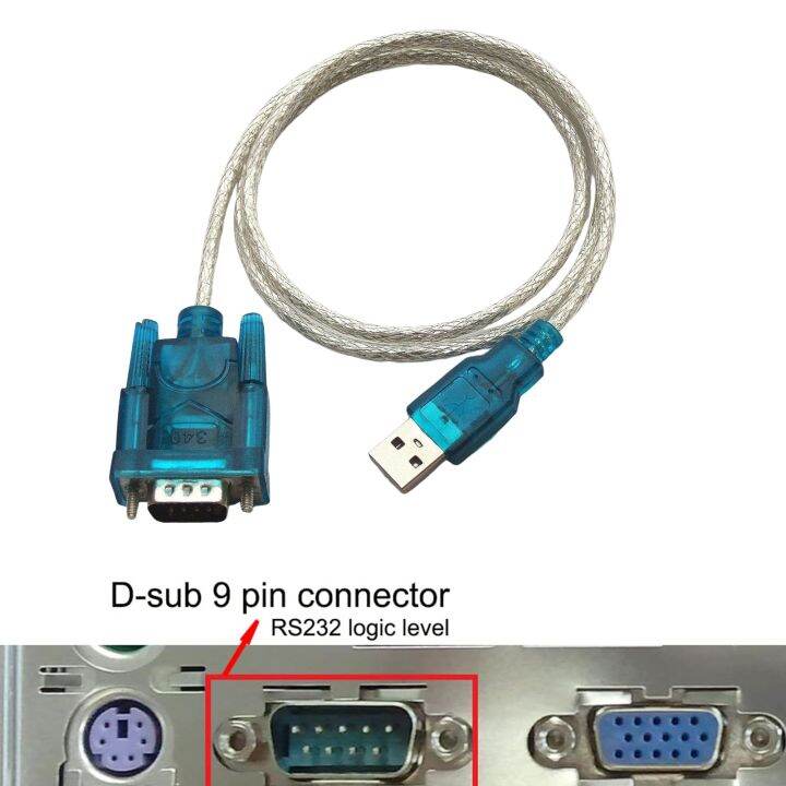 rs232-com-pda-db9-9-pin-ke-adaptor-kabel-usb-2-0-ke-chip-port-seri-ch340-wch-cocok-untuk-windows-7-8-1-10-11-xp-vista-mac-os