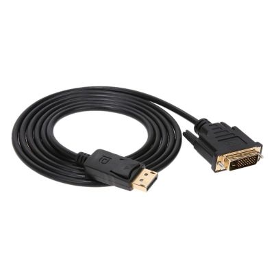 1.8M Thunderbolt DP Laki-laki Ke DVI-D Konverter Kabel Mendukung 1080P Full HD DisplayPort Ke DVI Kabel Adaptor untuk HDTV