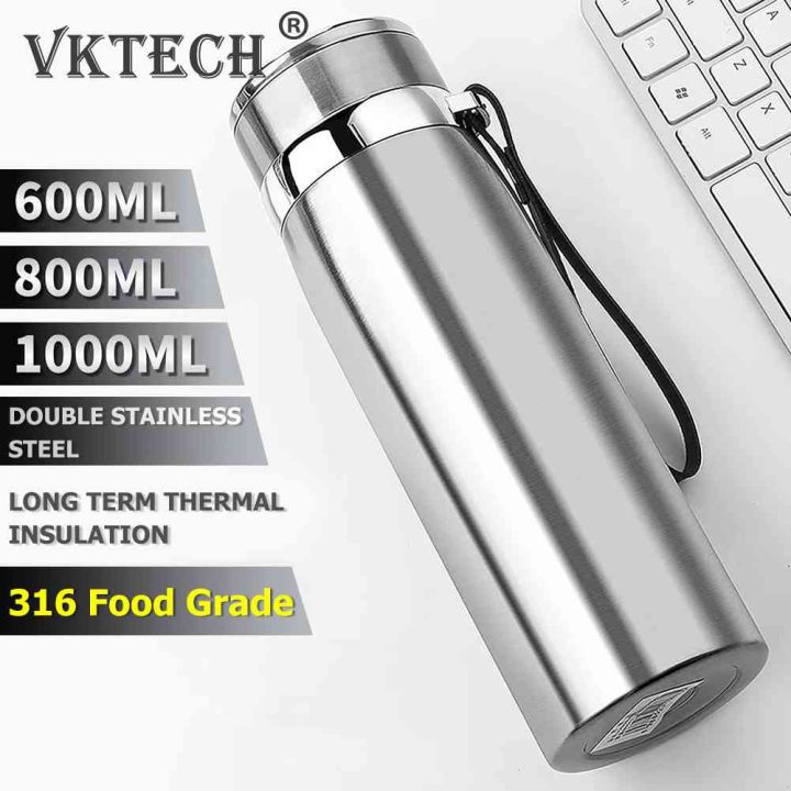 แก้วกันร้อนกาแฟฟิล์มสูญญากาศเหล็กกันสนิมสองชั้น600มล-800มล-1000มล-กันการรั่วของการออกกำลังกายในออฟฟิศ