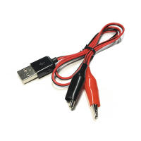 【YY】50cm USB Male Female Connector Plug Alligator Test Clips Power Supply Adapter Cable Crocodile Electrical Clip DC 5V