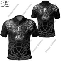 Plstar Cosmos 3D พิมพ์เสื้อโปโล Summer Street ผู้ชายและผู้หญิงเสื้อลำลองแขนกุดเสื้อยืด Raven of and Symbol Series4