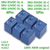 20ชิ้นล็อต SRU- 05 12 24VDC-SL-A c 5V 12V 24V 10A 4-Pin 5-PIN Songle Relay ส่วนประกอบ