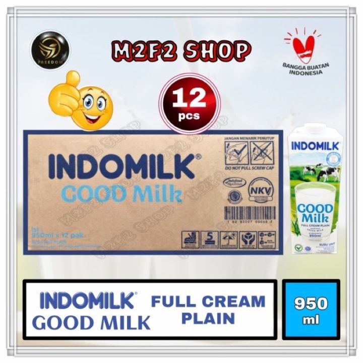 Susu Indomilk Good Milk Kotak Uht Full Cream Plain 950 Ml Kemasan Karton Lazada Indonesia 3991