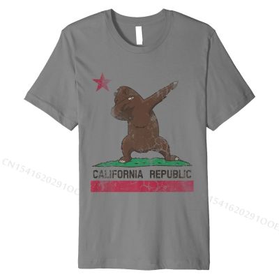 California Republic T-Shirt Dabbing  Flag Shirt Tees Newest Funny Cotton Man T Shirt Funny