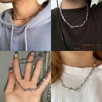 Small wire Brambles Iron Unisex Choker Necklace Women Hip-hop Gothic Punk Style Barbed Wire Little thorns Chain Choker Gifts Fashion Chain Necklaces