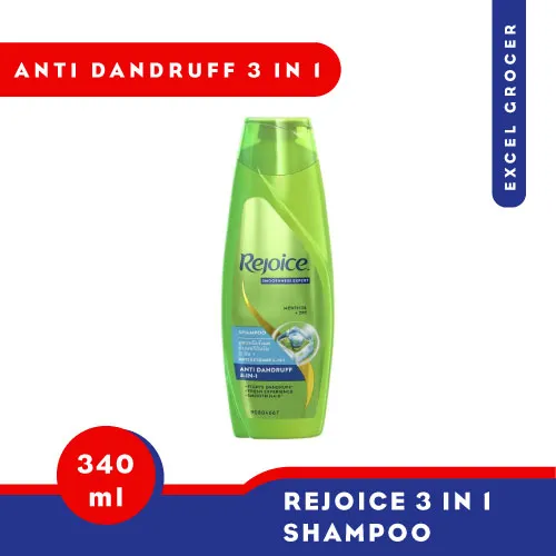 Rejoice 3in1 AntiDandruff Shampoo 340ml Lazada
