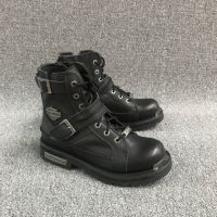 100% Original Classic harley-davidson motorcycle boots men high help cow leather boots shoes wet boots tooling strong durability all cowhide boots