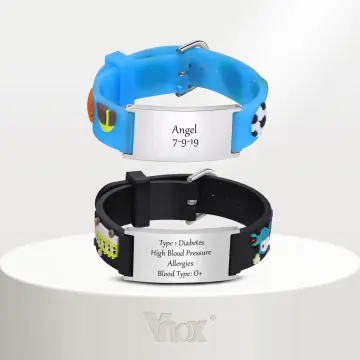 Kids ID Bracelet, Alert Me Bands, Offers Only Childproof Medical Alert  Wristband