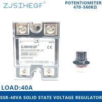 เครื่องควบคุมแรงดันไฟฟ้า Ssr-40va 40a สถานะของแข็ง25 ~ 480vac Rele Con Telecomando สำหรับตัวควบคุมอุณหูมิ Pid รีเลย์สถานะของแข็ง