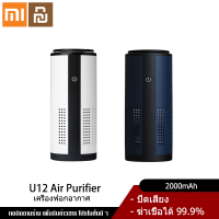 Xiaomi YouPin Official Store เครื่องฟอกอากาศ เครื่องฟอกอากาศในรถยนต์ Car Air Purifier กรองฝุ่นPM2.5 ไร้สาย ใส่กรอง3ชั้น