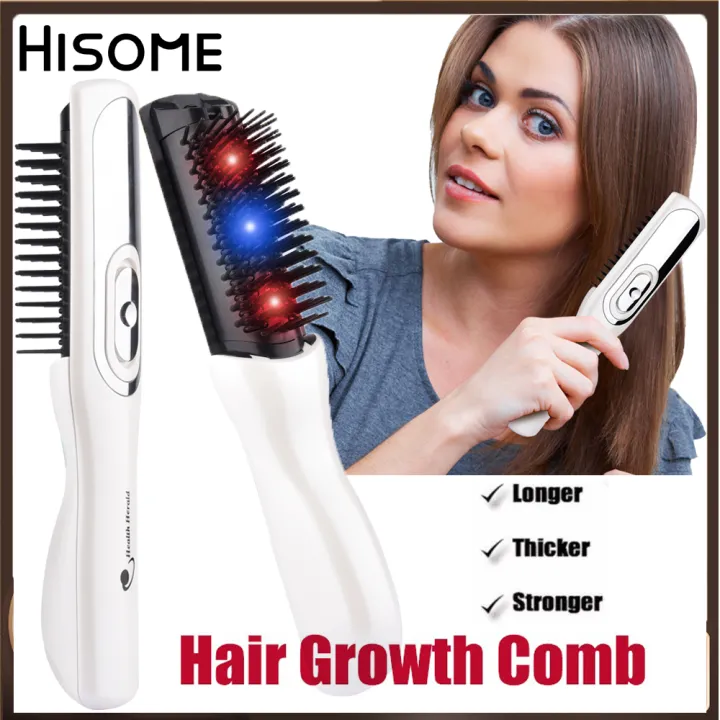 Hisome Electric Infrared Ray Growth Laser Anti Hair Loss Hair Brush for
