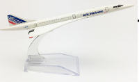 โมเดลเครื่องบิน Airfrance concord ขนาด 16 cm. Scale 1:400  ทำด้วยเหล็กอัลลอย เหมาะในการสะสม หรือตั้งโชว์ในบ้านหรือที่ทำงาน -ของฃวัญ ของสะสม