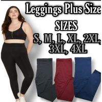 กางเกงจ๊อกกิ้ง Leggings สำหรับเลกกิ้งผู้หญิงสำหรับผู้หญิงชุดออกกำลังกายสำหรับผู้หญิง Leggings ธรรมดา/ขนาดพิเศษ MAKAPAL (Smlxl2xl3xl4xl)