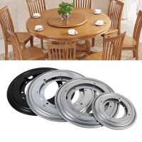 ✈ 4 Types Sliver/Black Tableware Heavy Duty Round Shape Galvanized Turntable Bearing Rotating Swivel Plate